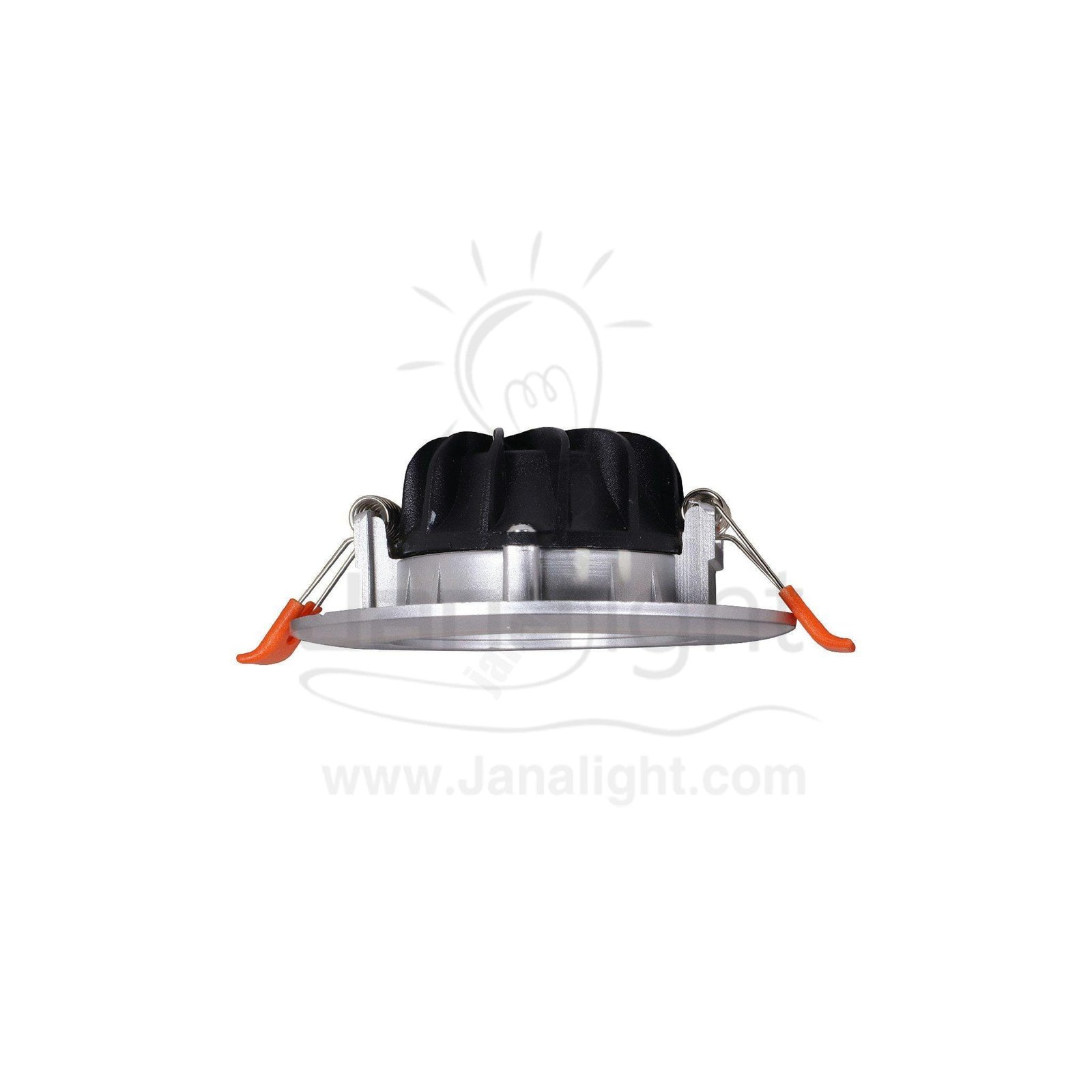 كشاف 7 وات كومبكت وورم حلق فضي جنى لايت plastic warm compact 7 watt downlight